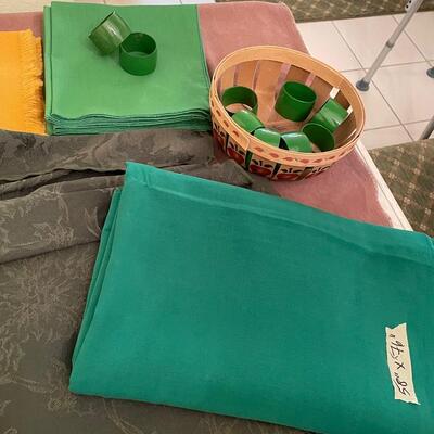 Lot 298  Green Table Linen Assortment