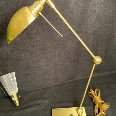 Lot 299  Decor Misc with Gold Lamp