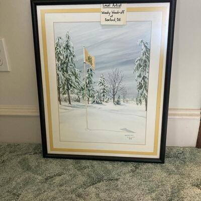 Watercolor by Local Seaford Native Woody Woodruff 1929 - 2015
