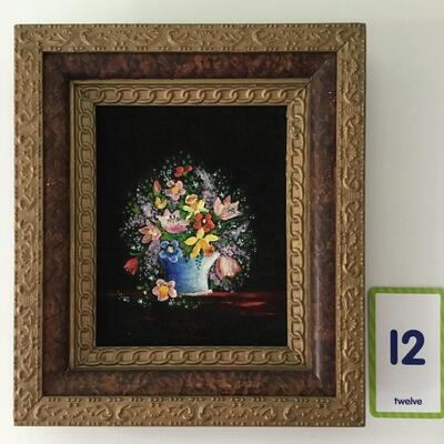 Original Oil on Velvet