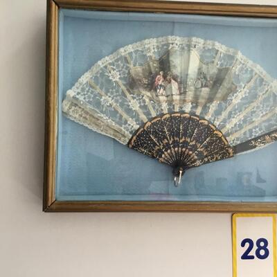 Framed Ladies Fan