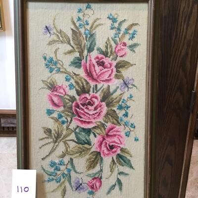 Needlepoint Roses