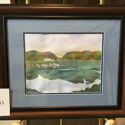 Unsigned watercolor