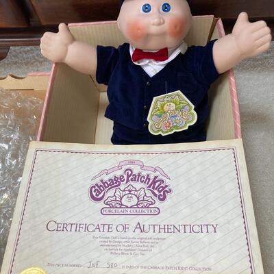 NIB Jeffrey Nicolas Porcelain Cabbage Patch Doll