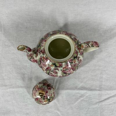 Small Rose Chintz Tea Pot
