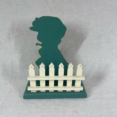 Precious Moments Style Girl in Yellow Napkin Holder