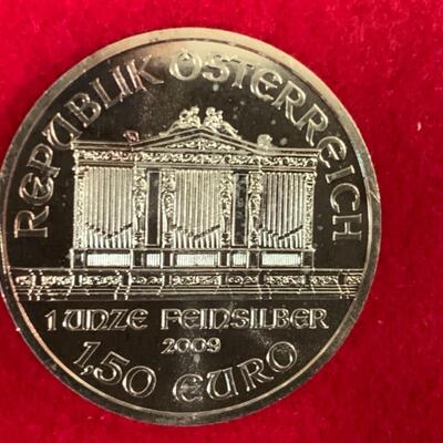 2009 PHILHARMONIKer  1 OUNCE .999 SILVER COIN 