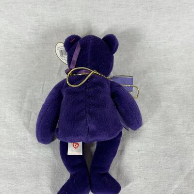 TY Beanie Baby Princess Diana Teddy Bear Stuffed Plush Animal