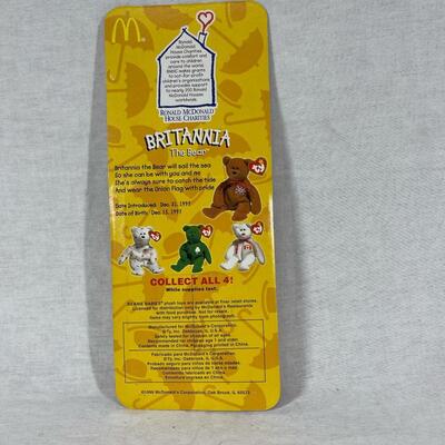 Ronald McDonald House Charity TY Beanie Baby Britannia the Bear Packaged