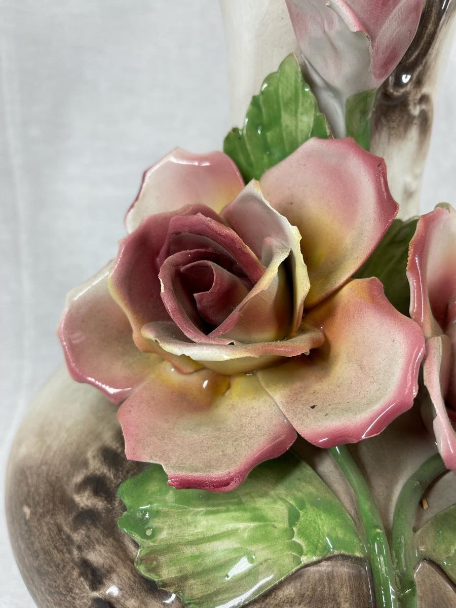 Nuova Capodimonte Large Porcelain Rose in Jewely Box Made in outlets Italy