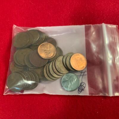 50 WHEAT PENNIES 