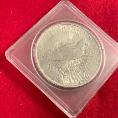 1922 ENCASED 90% SILVER PEACE DOLLAR 