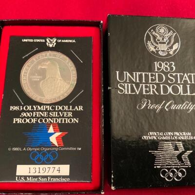1983 90% PROOF SILVER DOLLAR 