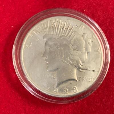  90% SILVER 1923S PEACE SILVER DOLLAR 
