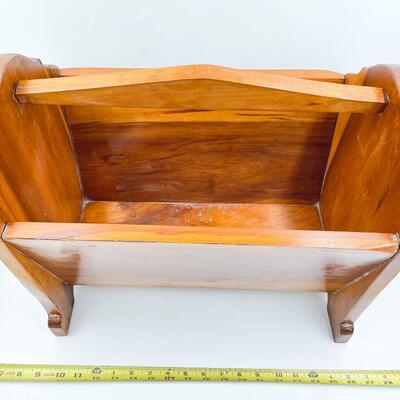 WOODEN MAGAZINE HOLDER
