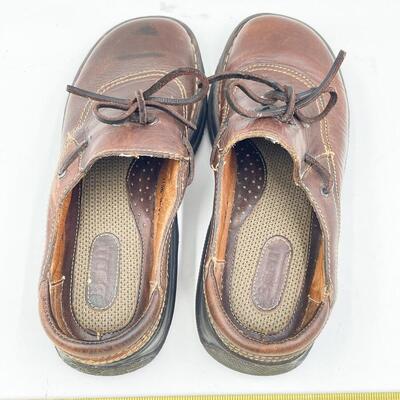 BORN BROWN SLIDE-ON LOAFERS - WOMENâ€™S SIZE 7