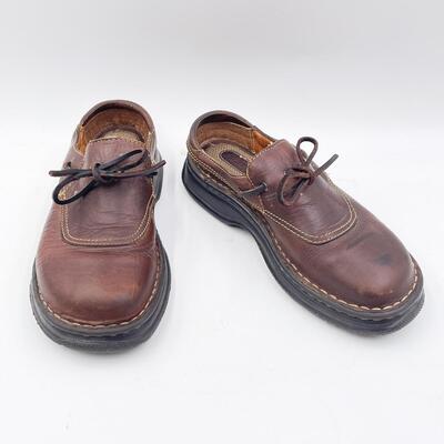 BORN BROWN SLIDE-ON LOAFERS - WOMENâ€™S SIZE 7
