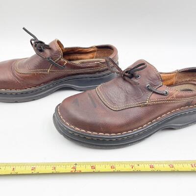 BORN BROWN SLIDE-ON LOAFERS - WOMENâ€™S SIZE 7
