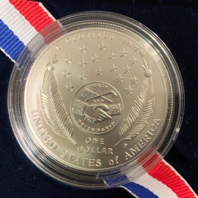 2005 90% UNCIRCULATED LEWIS & CLARK SILVER DOLLAR 