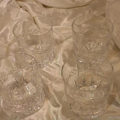 4 Waterford Dolmen whiskey tumblers glasses - HTF (JS/LG) 