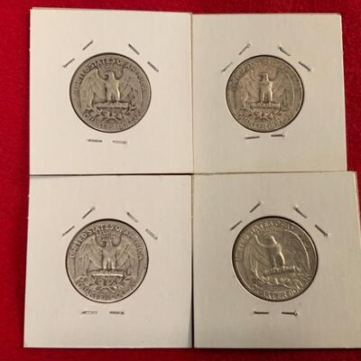  1.00 in SILVER QUARTERS WW2 ERA AND 1964