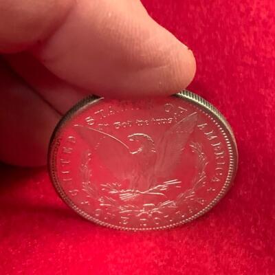  1881â€™S NEAR DMPL MORGAN 90% SILVER DOLLAR