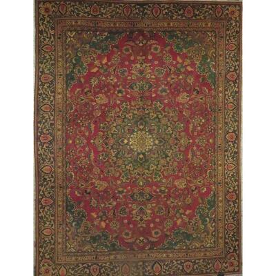 Persian mashad Vintage Rug 8'2