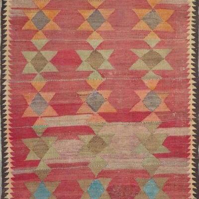 Persian Seneh Vintage Kilim 7'0