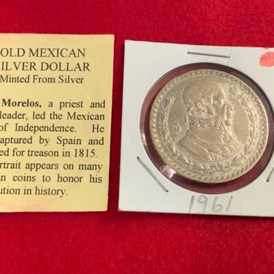 1961 MEXICAN DOLLAR 
