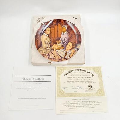 KNOWLES LIMITED EDITION ~ GONE WITH THE WIND~ "MELANIE GIVES BIRTH"