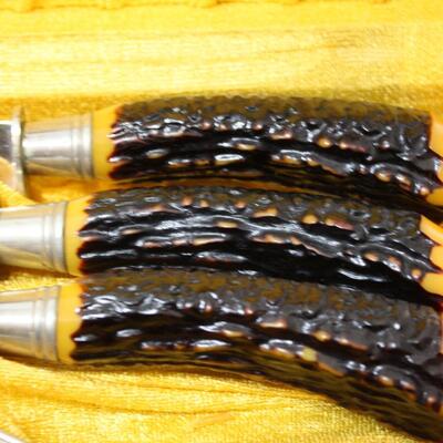 Vintage Flint Vanadium Carving set (JS/LG)