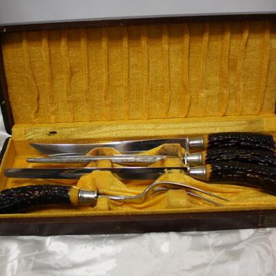 Vintage Flint Vanadium Carving set (JS/LG)