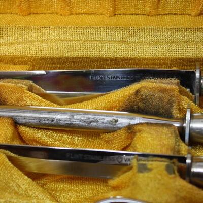 Vintage Flint Vanadium Carving set (JS/LG)