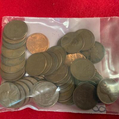 50 WHEAT PENNIES 