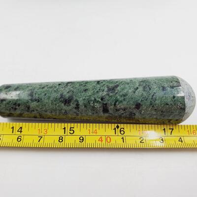 POLISHED STONE MORTAR AND PESTLE