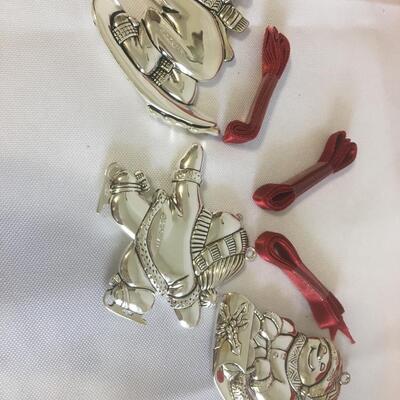 Gorham  Silver plated ornaments 