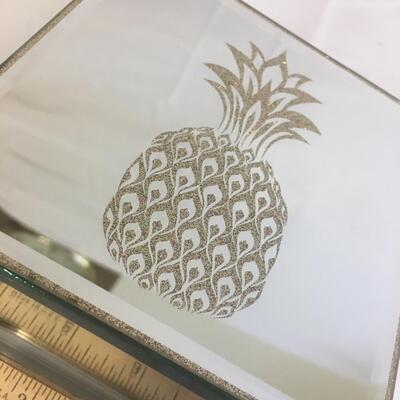 Pineapple Glass Trinket Box