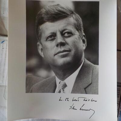 1962 Signed auto pen and photo.