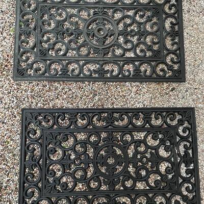 Lot 315  pair of Rubber Door Mats