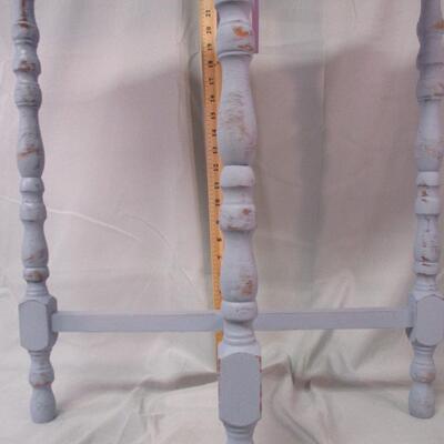 Lot 3 - Solid Wood Demilune Endtable  LOCAL PICK UP ONLY