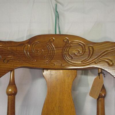 Lot 4 - Solid Wood Arm Chair  LOCAL PICK UP ONLY