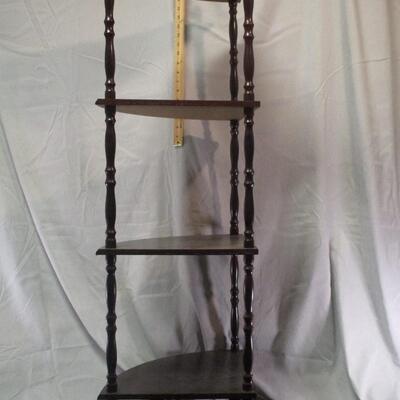 Lot 9 - Modern Corner Shelf Unit  LOCAL PICK UP ONLY