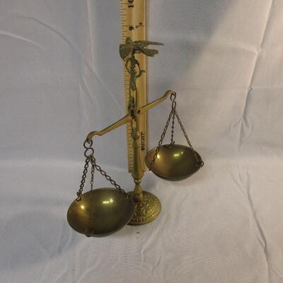 Lot 14 - Brass Scale with Bird Finial