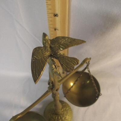 Lot 14 - Brass Scale with Bird Finial