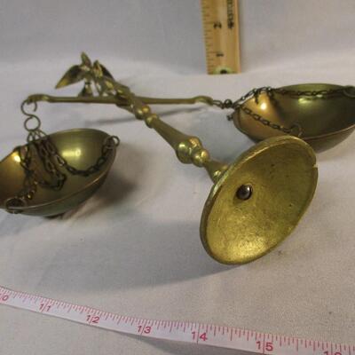 Lot 14 - Brass Scale with Bird Finial