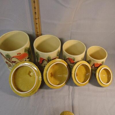 Lot 34 - MCM Ceramic Canister Set