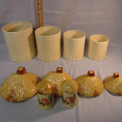 Lot 34 - MCM Ceramic Canister Set