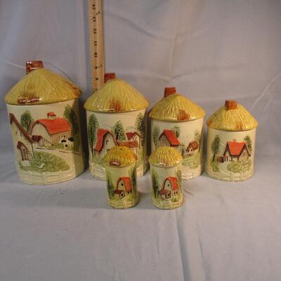 Lot 34 - MCM Ceramic Canister Set