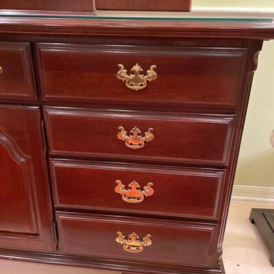 Lot 320  Triple Dresser with Mirror