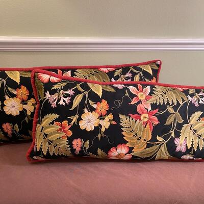 Lot 325  Custom Lumbar Pillows/Shams